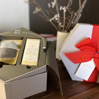 Dandelion Chocolate - a gift box and a bottle of wine - Chocolatiers & Shops Near Me - San Francisco, California Dandelion Chocolate - a gift box and a bottle of wine - Chocolatiers & Shops Near Me - San Francisco, California