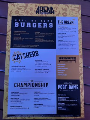 Menu photo 7 Arena Medalla San Juan, PR