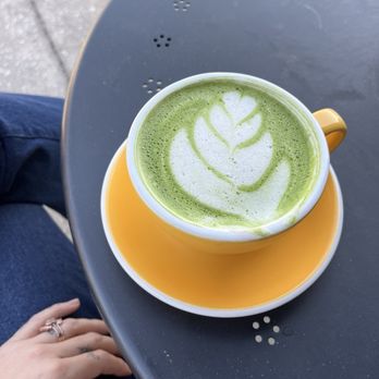 Palate Coffee Roasters - Matcha latte with oat milk and lavender - Coffee & Tea Near Me - Sanford, Florida