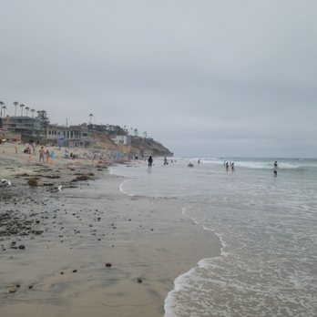 Moonlight State Beach - On the beach with my toes in the water. - Playgrounds Near Me - Encinitas, California