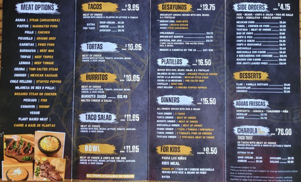 Menu photo 2 Don Javi Taco Grill Countryside, IL