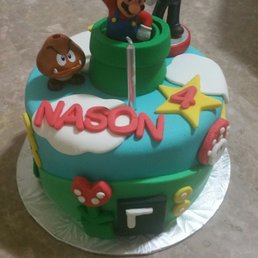 Custom Mario cakes