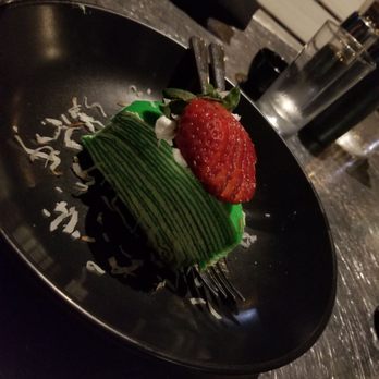 Umami Japanese Bistro - Pandan Crepe Cake - Japanese Near Me - Baton Rouge, Louisiana Umami Japanese Bistro - Pandan Crepe Cake - Japanese Near Me - Baton Rouge, Louisiana