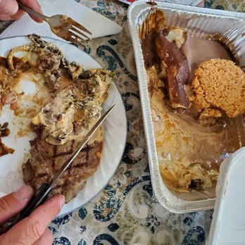 Casa Don Manuel - NY steak, mole enchiladas, refried beans and rice - Mexican Near Me - Wayne, New Jersey Casa Don Manuel - NY steak, mole enchiladas, refried beans and rice - Mexican Near Me - Wayne, New Jersey