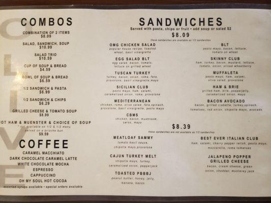 Menu photo 1 The Stuffed Olive Oklahoma City, OK Menu photo 1 The Stuffed Olive Oklahoma City, OK