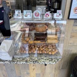 Cranberry Donut Connection - Front display case.