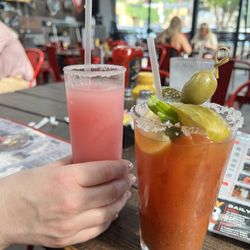 JJ's Grill - Really great drinks Bloody Mary and berry margaritas