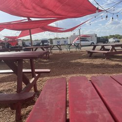 Richie's Hot Chicken - You have to drive up to the food truck and order. Then you either park and eat or takeout.