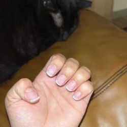 Bonita Nail Salon - Shellac French Tip Manicure with sparkles