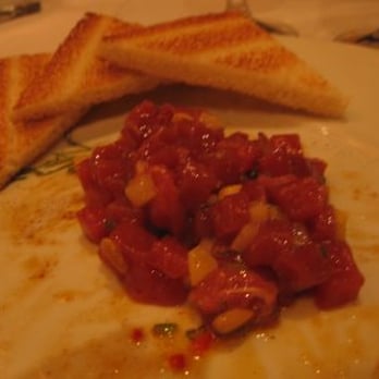 Michael Mina - Ahi tuna tartare. Post-mixed. Sesame & minty. - New American Near Me - Las Vegas, Nevada Michael Mina - Ahi tuna tartare. Post-mixed. Sesame & minty. - New American Near Me - Las Vegas, Nevada