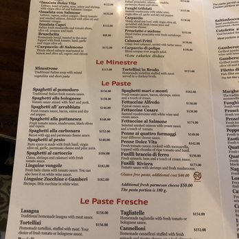 La Dolce Vita - Menu 1 of 2 - March 2019 - VN - Italian Near Me - Puerto Vallarta, JAL La Dolce Vita - Menu 1 of 2 - March 2019 - VN - Italian Near Me - Puerto Vallarta, JAL
