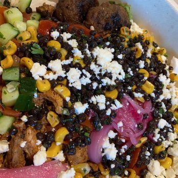 CAVA - BYO salad base half chicken half meatball - Mediterranean Near Me - Charlotte, North Carolina CAVA - BYO salad base half chicken half meatball - Mediterranean Near Me - Charlotte, North Carolina