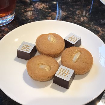 Shanghai Terrace - Complimentary cookies and chocolates after our meal - Chinese Near Me - Chicago, Illinois Shanghai Terrace - Complimentary cookies and chocolates after our meal - Chinese Near Me - Chicago, Illinois