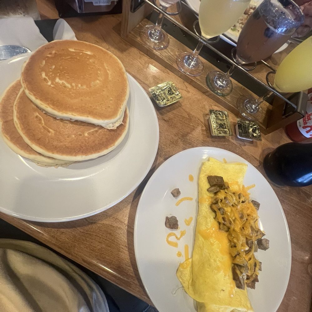 Midtown Cafe & Dessertery - Meat and cheese omelette with pancakes - Desserts Near Me - Winston-Salem, North Carolina Midtown Cafe & Dessertery - Meat and cheese omelette with pancakes - Desserts Near Me - Winston-Salem, North Carolina