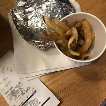 Five Guys - Yep thats it for fries!!!! None in the bag. All that for $13. Wow, who's the smart one here? - Fast Food Near Me - Manchester, Connecticut