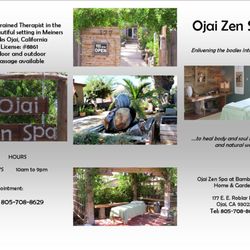 Ojai Zen Spa - The most beautiful and peaceful spa in Ojai!! Come and Enjoy!