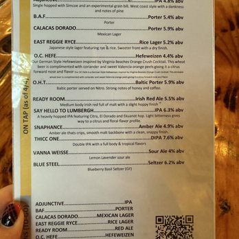 East Regiment Beer Company - Beer menu as of May 2025 - Brewpubs Near Me - Salem, Massachusetts