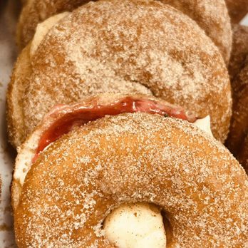 De Ayala Bakery - Strawberry Creamcheese Filled Donuts - Bakeries Near Me - Brownsville, Texas