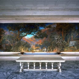 Viewing area for The Dream Garden Tiffany Mural Viewing area for The Dream Garden Tiffany Mural