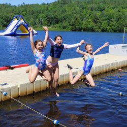 Camp Kenwood & Evergreen - Campers enjoy diving into our beautiful lake!