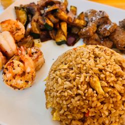 Asuka Sushi & Hibachi - Hibachi Steak and Shrimp for lunch.