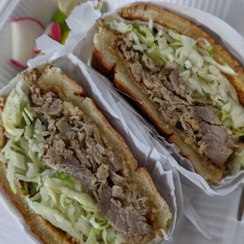 El Amigo #3 - Pork torta, this was for my kid, so we got lettuce and meat only. - Mexican Near Me - Redondo Beach, California