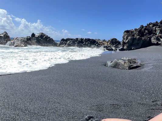 Kehena Black Sand Beach by null