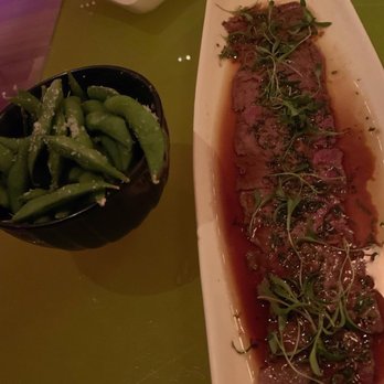Morimoto - Edamame pretty standard and yummy; wagyu carpaccio was an outstanding experience, melt in your mouth and so tasty!!!! - Japanese Near Me - Philadelphia, Pennsylvania