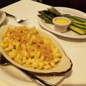 Hy's Steak House - Truffle Mac and cheese; and Asparagus - Steakhouses Near Me - Honolulu, Hawaii Hy's Steak House - Truffle Mac and cheese; and Asparagus - Steakhouses Near Me - Honolulu, Hawaii
