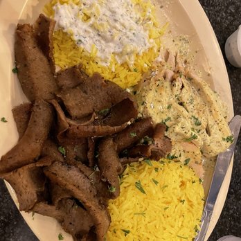 Saba's Mediterranean Kitchen - Chicken Shwarama and grilled gyro meat with yellow rice. - Middle Eastern Near Me - Phoenix, Arizona Saba's Mediterranean Kitchen - Chicken Shwarama and grilled gyro meat with yellow rice. - Middle Eastern Near Me - Phoenix, Arizona