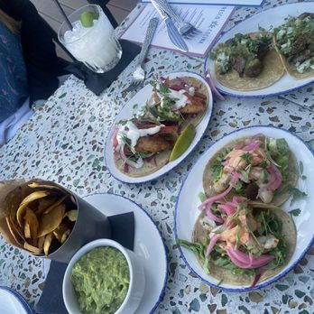 Fresco Cocina - Carne Tacos & Plantain Chips with Avocado Salsa - Tacos Near Me - Carlsbad, California