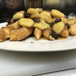 Palma's Diner - Bananas foster French toast  special