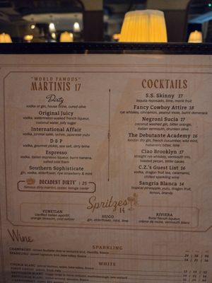 Menu photo 2 Society Swan Scottsdale, AZ
