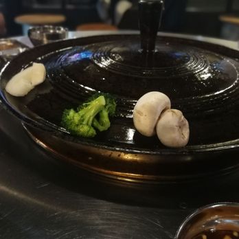 The Cast Iron Pot 3 - Onions, Broccoli, and Mushrooms - Korean Near Me - Flushing, New York The Cast Iron Pot 3 - Onions, Broccoli, and Mushrooms - Korean Near Me - Flushing, New York