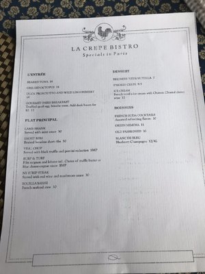 Menu photo 5 La Crepe Bistro Homer Glen, IL
