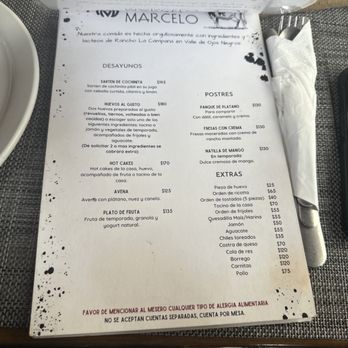Casa Marcelo - Menu page 2 - Breakfast & Brunch Near Me - Ensenada, BCN Casa Marcelo - Menu page 2 - Breakfast & Brunch Near Me - Ensenada, BCN