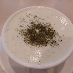 Cold Cucumber Soup - bowl. Cold Cucumber Soup - bowl.