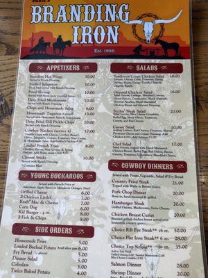 Menu photo 1 Susie's Branding Iron Moab, UT Menu photo 1 Susie's Branding Iron Moab, UT