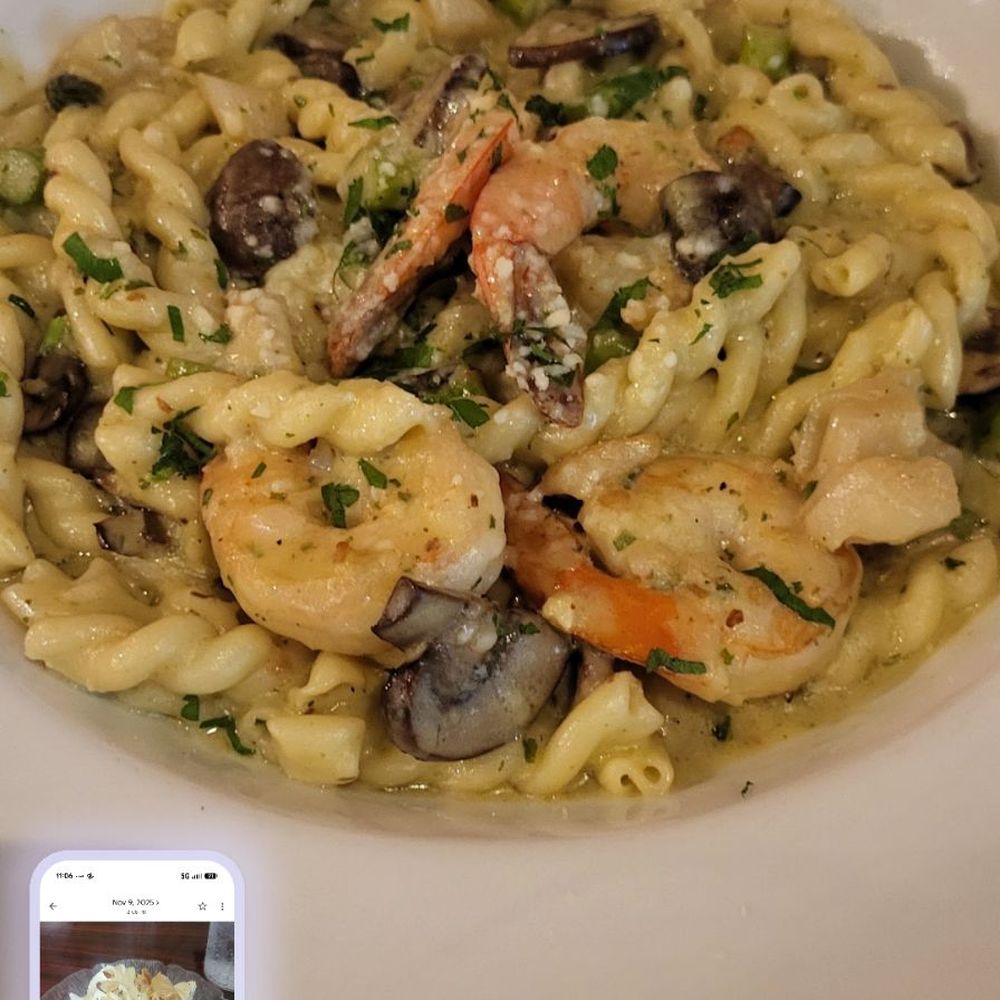 Bluewater Grill Seafood Restaurant & Market Carlsbad - Shrimp, scallop, and mushroom pasta - Seafood Near Me - Carlsbad, California