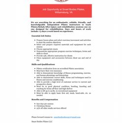 Smart Bodies Pilates - SMART BODIES PILATES LLC looking for good help!