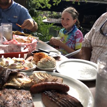 The County Line - Meat plate, potato salad, slaw - Barbeque Near Me - San Antonio, Texas The County Line - Meat plate, potato salad, slaw - Barbeque Near Me - San Antonio, Texas