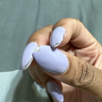 Nail Bar Spa Ballantyne - Got them done 3 days ago and they've already started chipping. Gel set didn't last. - Nail Salons Near Me - Charlotte, North Carolina