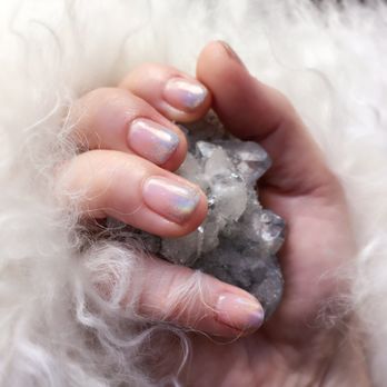 Bisou - Holo powder French by Norico - Nail Salons Near Me - New York, New York Bisou - Holo powder French by Norico - Nail Salons Near Me - New York, New York
