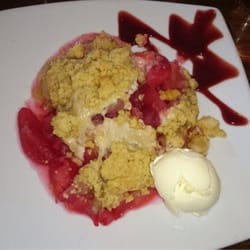 Royal Oak Inn - Rhubarb Crumble