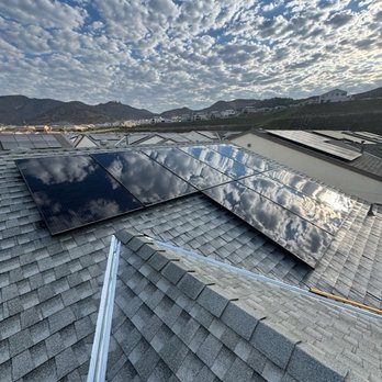 Aqua Blasting Power Washing - Solar Panels - after - Pressure Washers Near Me - Fallbrook, California