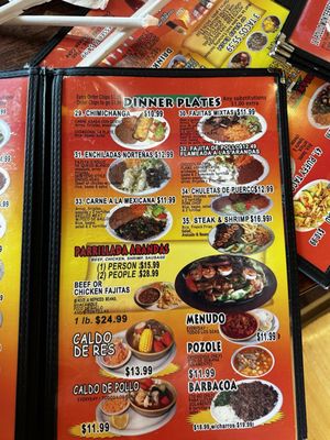 Menu photo 5 Taqueria Arandas San Antonio, TX