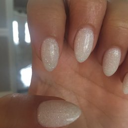 Dipping powder. Loving the color!