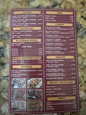 Menu photo 2 Willow's Kitchen & Lounge Houston, TX