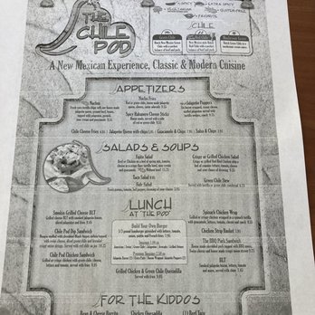 The Chile Pod - Menu - New Mexican Cuisine Near Me - Farmington, New Mexico The Chile Pod - Menu - New Mexican Cuisine Near Me - Farmington, New Mexico
