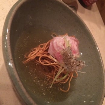 Okonomi - Tilefish broth to to fried ramen, fried tilefish skin, and tilefish sashimi. - Japanese Near Me - Brooklyn, New York Okonomi - Tilefish broth to to fried ramen, fried tilefish skin, and tilefish sashimi. - Japanese Near Me - Brooklyn, New York